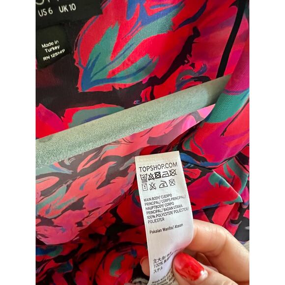 Topshop Floral Print Pyjama Shirt - Picture 6 of 9